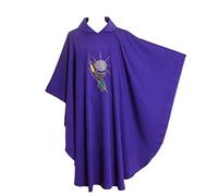 BLESSUME Sacerdote Casulla Collared Púrpura Vestiduras