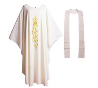 BLESSUME Sacerdote Casulla Iglesia Cordero de Dios Bordado Masa Vestiduras