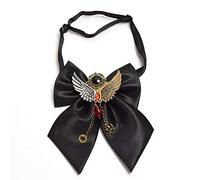 BLESSUME Steampunk Gear Pajarita gótica corbata de traje retro vintage accesorio de vestuario (Negro4)