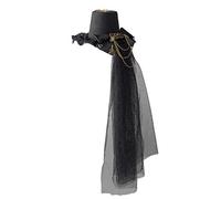 BLESSUME Steampunk gótico Mini sombrero de copa retro mujer sombrero Pinza para el cabello (L)
