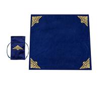 BLESSUME Tarot - Mantel y funda para mesa (4 unidades), color azul