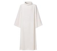 BLESSUME Túnica litúrgica de sacerdote de la iglesia, Marfil blanco, X-Large