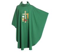 BLESSUME Verde Sacerdote Casulla Bordado Vestiduras Altar Masa