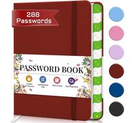 BLESWIN Cuaderno de contraseñas con pestañas alfabéticas, libro de contraseñas pequeño de tapa dura para personas mayores, cuaderno de contraseñas de Internet, diario de direcciones de sitio web