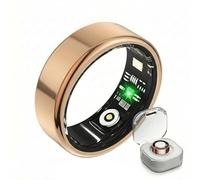 BLESYS Anillo Inteligente para Mujeres y Hombres con medición de presión Arterial, Seguimiento del sueño y la Actividad, para iOS y Android(Oro Rosa, perímetro apropiado 67.8-68.8mm)