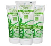 Bleu & Marine Bretania - 100% Natural Aloe Vera Gel | Skin & Hair Regenerator | DIY Cosmetics & Hair Care | Intense Hydration, No Residue | Vegan, Organic, Clear, 200ml x 3 Pack