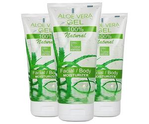 Bleu & Marine Bretania - 100% Natural Aloe Vera Gel | Skin & Hair Regenerator | DIY Cosmetics & Hair Care | Intense Hydration, No Residue | Vegan, Organic, Clear, 200ml x 3 Pack