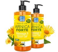 Bleu & Marine Bretania - Gel Árnica Forte 95% Ecológico | Masaje Muscular/Articular | Hidratante Piel | Alivio Piernas/Pies Cansados, Naranja, 2 x 200ml