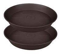 Bleuhome Paquete de 20 platillos para Plantas de 22 Pulgadas, Bandeja de 3.6 Pulgadas de Profundidad, platillos Grandes y Profundos Resistentes para macetas, bandejas de plástico para Plantas de