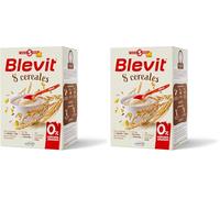 Blevit 8 Cereales | 500g | Papilla para Bebé desde los 5 Meses con 8 Cereales | 14 Vitaminas y Minerales (Paquete de 2)