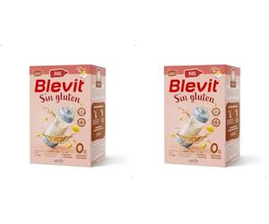 Blevit Bibe Sin gluten | 500g | Papilla para Bebé desde los 4 Meses con 95% de Cereales - 14 Vitaminas y Minerales (Paquete de 2)