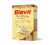 Blevit Optimum 8 Cereales y Plátano | 250g | Papilla para Bebé con 85% de Cereales - Copos de Plátano, Vitaminas, Minerales y Fibra
