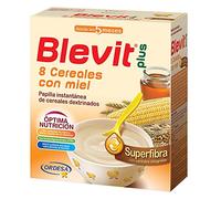 Blevit Plus Superfibra 8 Cereales con Miel - Papilla de Cereales para Bebé Sin Azúcares Añadidos con todo el sabor de la Miel - Desde los 5 meses - 600g