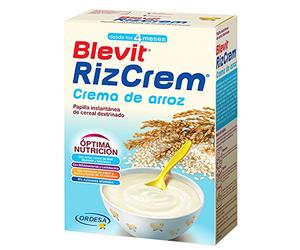 Blevit Rizcrem | 300g | Papilla de Cereales para Bebé con Crema de Arroz desde los 4 meses - Sin Gluten y Sin Azúcares Añadidos