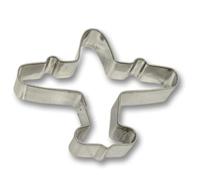 BLEX Halusky avión con Forma de Cortador de Galletas de Acero Inoxidable, hojalata, Plata, 1,5 x 6,6 x 5,7 cm
