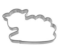 BLEX Halusky Oveja con Forma de Cortador de Galletas de Acero Inoxidable, hojalata, Plata, 1,5 x 5,3 x 7 cm