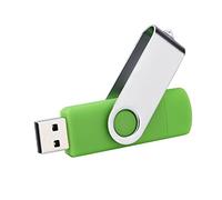BLEXX 4GB/8GB/16GB/32GB/64GB/128GB USB Conectores de Doble Unidad Flash 2 en 1 Pluma for teléfonos Inteligentes, tabletas, computadoras (Capacity : 128GB, Color : Green1)