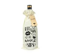 Bliceon Bolsas de vino decorativas, bolsas con cordón con citas ingeniosas, divertidos regalos de cumpleaños, regalos para mejores amigos, esposas, madres, hermanas y colegas, amantes del vino y el