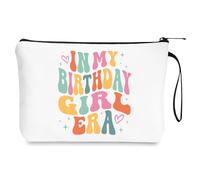 Bliceon Regalos de cumpleaños número 40 para mujeres, bolsa de maquillaje personalizada, regalo para mamá, hermanas, mejores amigas y novias, elegante bolsa de cosméticos número 40, Cumpleaños para