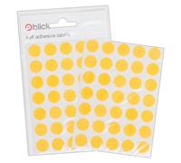 Blick Etiquetas, naranja fluorescente, pegatinas autoadhesivas, puntos de color, círculos, 13 mm, 140 etiquetas, para el hogar, oficina, familia, escuela, calendario de vacaciones, planificador, tabla
