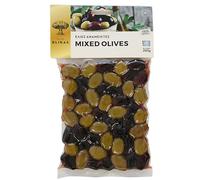 Blikas Aceitunas Griegas Mixtas Kalamata - Verdes y Negras - Total 500 g