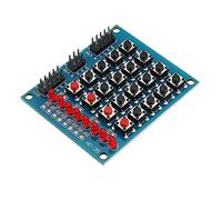 BliliDIY 8 Led 4X4 Interruptor De Botón 16 Teclas Matriz Módulo De Teclado Independiente para Avr Arm Stm32