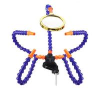 BliliDIY Herramienta De Tercera Mano De Estación De Soldadura Multifuncional con 3/5 Brazos Flexibles Soldeirng Ventilador De Soporte De Hierro para Reparación De Soldadura De PCB - 5 Piezas De Armas