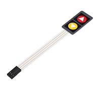 BliliDIY Módulo De Interruptor De Película De 5 Teclas De 2 Teclas con Microcomputador De Símbolo Único Módulo De Interruptor Electrónico De Teclado Extendido