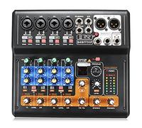 BliliDIY Portátil De 8 Canales Profesional Live Studio Audio Ktv Mezclador De Karaoke Consola De Mezcla Usb 48V
