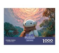 Blind Box Toy Style 1000 Pcs Ökopapier Puzzle Cute Robot Baby Stressabbau Kreatives Spiel Puzzles Als Wohnaccessoires 70x50cm/1000pcs