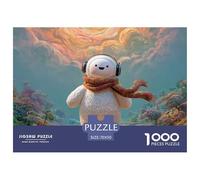Blind Box Toy Style 1000 Stück Ökopapier Puzzle White Robot Baby Stressabbau Familienspiel Puzzles Für Erwachsene Und Kinder 70x50cm/1000pcs