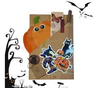 Blind Date - Halloween Edition Handmade, Reading Adventure Card Party Favors Library Event Gift, adornado con un envoltorio temático de brujas encantador | Almacenamiento Stumper para profesores