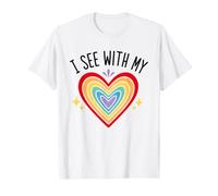Blind Inspirational Quote Kindness I See with My Heart Camiseta