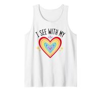 Blind Inspirational Quote Kindness I See with My Heart Camiseta sin Mangas
