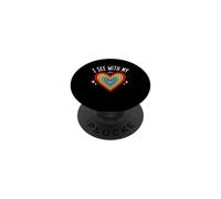 Blind Inspirational Quote Kindness I See with My Heart PopSockets PopGrip Adhesivo
