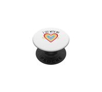 Blind Inspirational Quote Kindness I See with My Heart PopSockets PopGrip Adhesivo