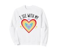Blind Inspirational Quote Kindness I See with My Heart Sudadera
