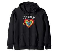 Blind Inspirational Quote Kindness I See with My Heart Sudadera con Capucha