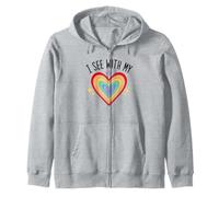 Blind Inspirational Quote Kindness I See with My Heart Sudadera con Capucha