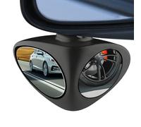 Blind Spot Car Mirror, Auxiliary Rear View Part, 7.5x5cm Side Mirror Accessory with ABS Build, SUV Truck Automotive Tool, Garage Parking Equipment with Design, Outdoor Vehicle Use for Safety