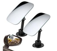 Blind Spot Mirror - Adjustable Round Convex Car Side Mirror Hydrophobic Safety Auxiliary Mirrors 360 Degree Rotation For Trucks Cars Lane Change Driving Safety