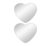 Blind Spot Mirror, Car Heart Shaped Blind Spots Mirrors, Glass 2 Piece Rearview Accessories for Enhanced Safety, Truck Auxiliary Safety Parking Vehicle, 2,32 x 1,97 pulgadas