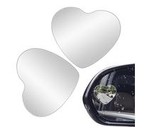 Blind Spot Mirror, Heart Shaped Convex Rearview Mirrors, 2,32 x 1,97 pulgadas Cute Mirror Accessory, Car Accessories for Auxiliary, Parking Assistance Vehicles Visibility