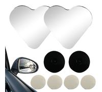 Blind Spot Mirrors, Heart-Shaped Rearview Convex Mirrors, 6 cm Removable Wide-Angle Safety Assist, Auto Accessories for Cars, Vehículos, Motorcycles, Improved Driving Visibility
