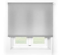 Blindecor Ara Clement Gris Plata | Estor Enrollable con Tejido translúcido 80 x 190 cm (Ancho por Alto) | Tamaño aproximado de la Tela 77 x 185 cm| Estores para Ventanas