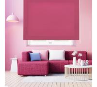 Blindecor Ara | Estor enrollable translúcido liso - Fucsia, 180 x 250 cm (ancho por alto) | Tamaño de la Tela 177 x 245 cm | Estores para ventanas