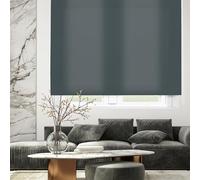 Blindecor Ara | Estor enrollable translúcido liso - Gris azulado, 180 x 175 cm (ancho por alto) | Tamaño de la Tela 177 x 170 cm | Estores para ventanas