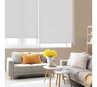 Blindecor Ara | Estor enrollable translúcido liso - Gris plata, 150 x 175 cm (ancho por alto) | Tamaño de la Tela 147 x 170 cm | Estores para ventanas