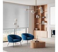 Blindecor Ara | Estor Enrollable translúcido Liso - Gris Steel, 140 x 175 cm (Ancho por Alto) | Tamaño de la Tela 137 x 170 cm | Estores para Ventanas