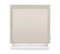 Blindecor Ara | Estor enrollable translúcido liso - Marrón claro, 130 x 175 cm (ancho por alto) | Tamaño de la Tela 127 x 170 cm | Estores para ventanas